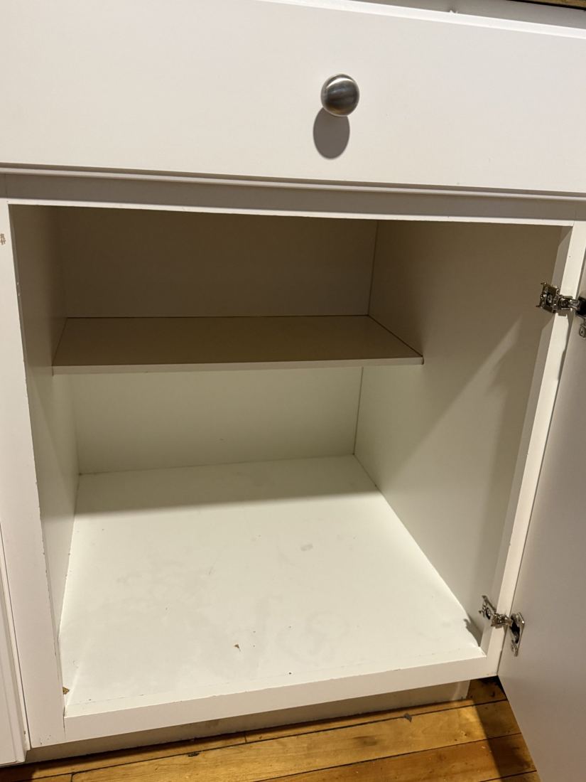 Cabinet after cleaning