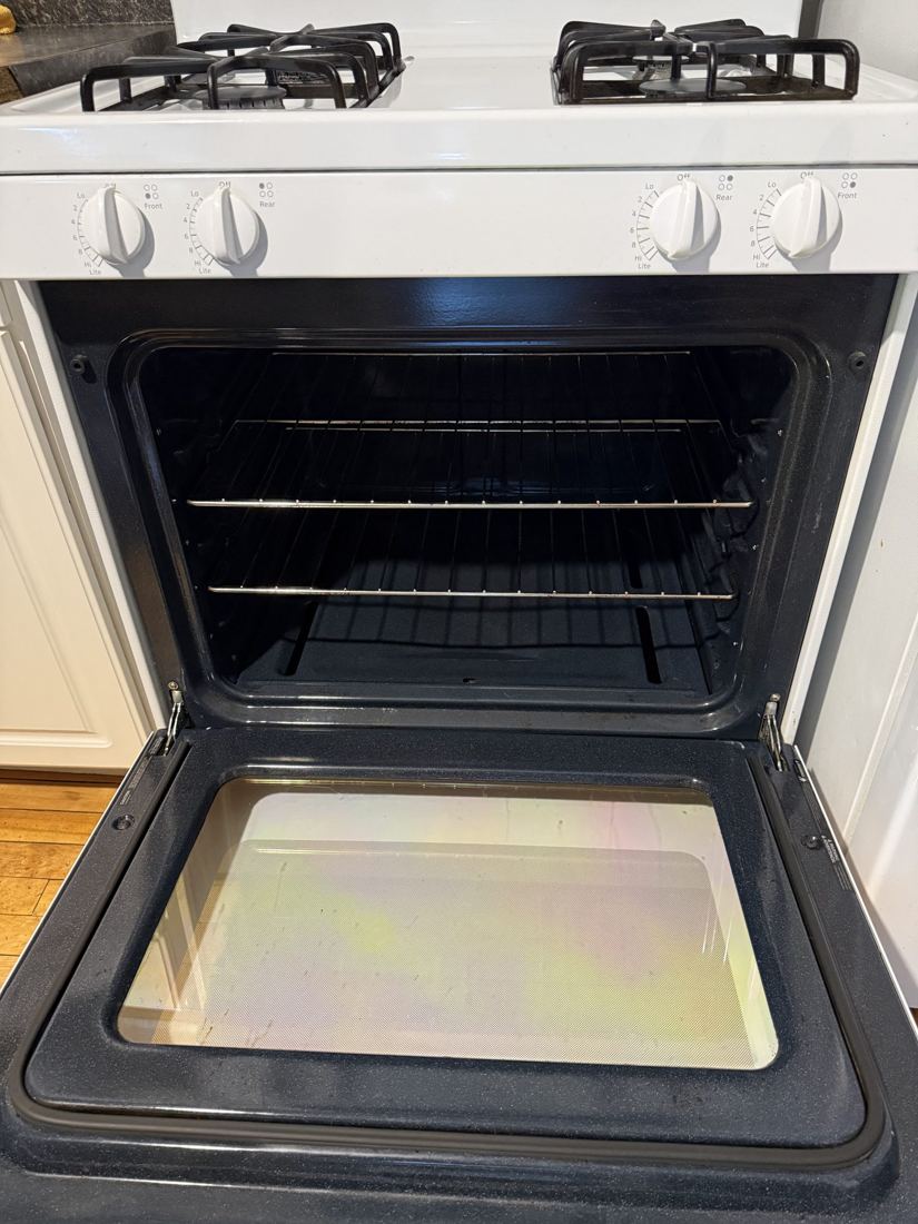 Freshly cleaned oven interior